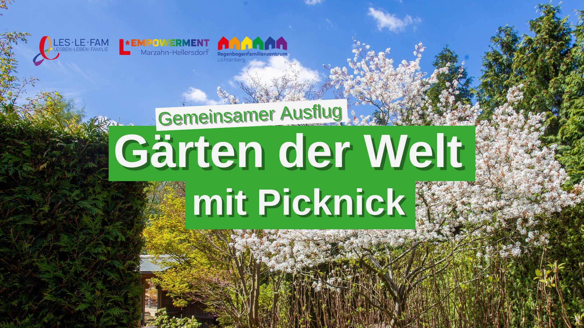 Ausflug in die Gärten der Welt mit Picknick