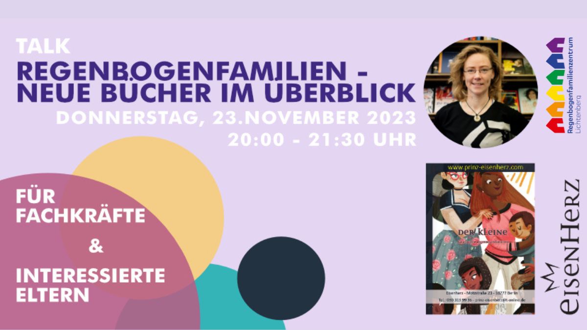 Talk im Eisenherz - Regenbogenfamilien: Neue Bücher im Überblick